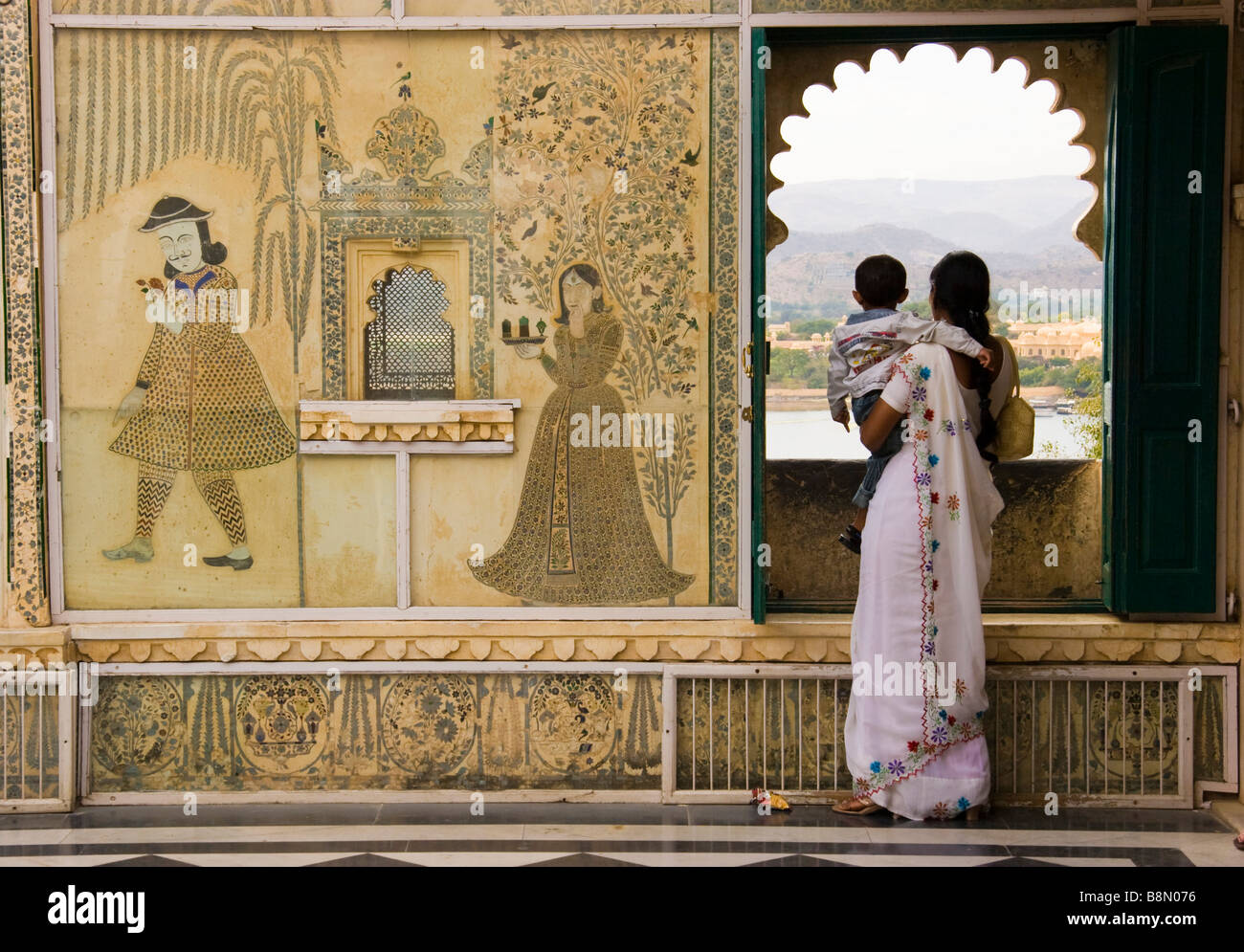 City Palace Udaipur Rajasthan in India Foto Stock