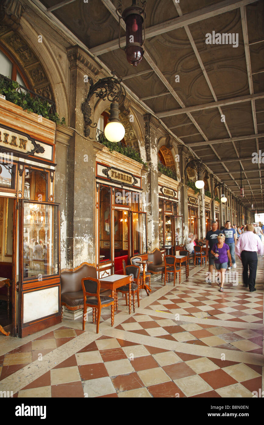 Caffe Florian, Venezia, Italia Foto Stock