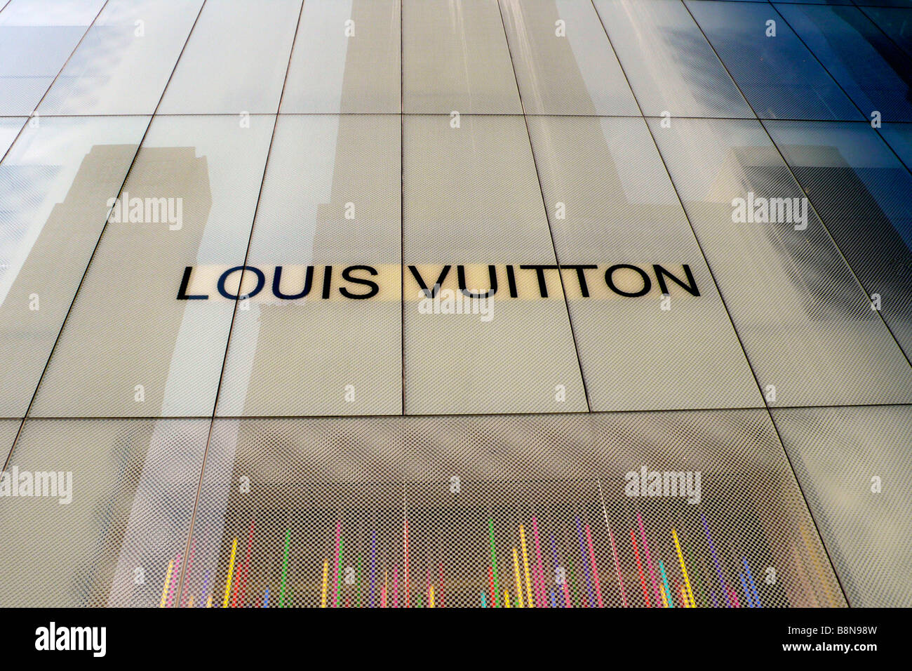 La Louis Vuitton store sulla quinta avenue Foto Stock