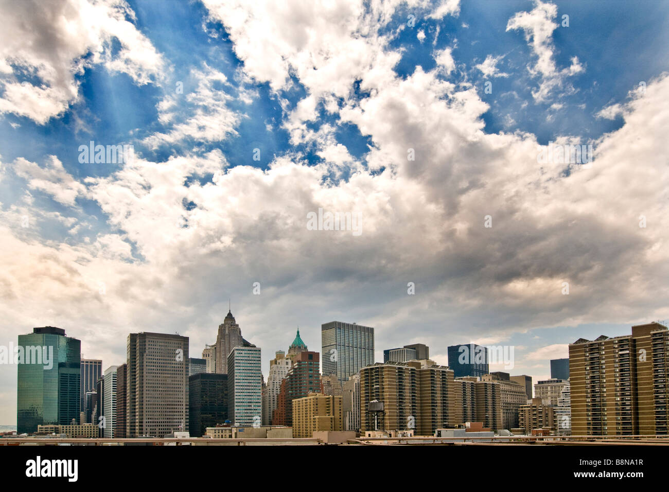 Manhattan skyline della città Foto Stock