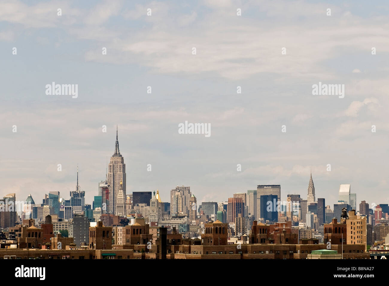 Manhattan skyline della città Foto Stock