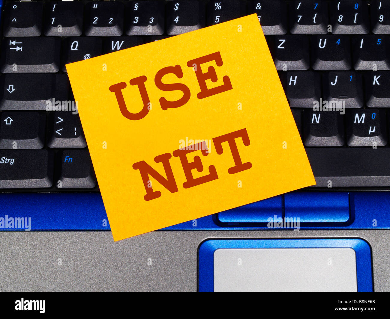 Nota memo su notebook, Usenet Foto Stock