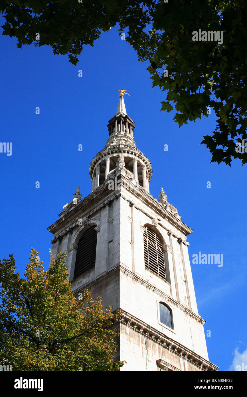 St Mary Le Bow Chiesa City of London Inghilterra England Foto Stock