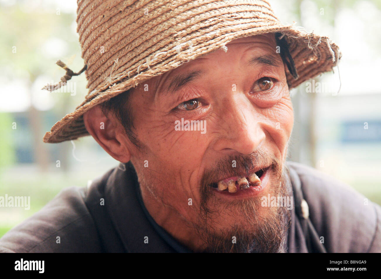 Cina Xian Shaanxi mendicante locale Foto Stock