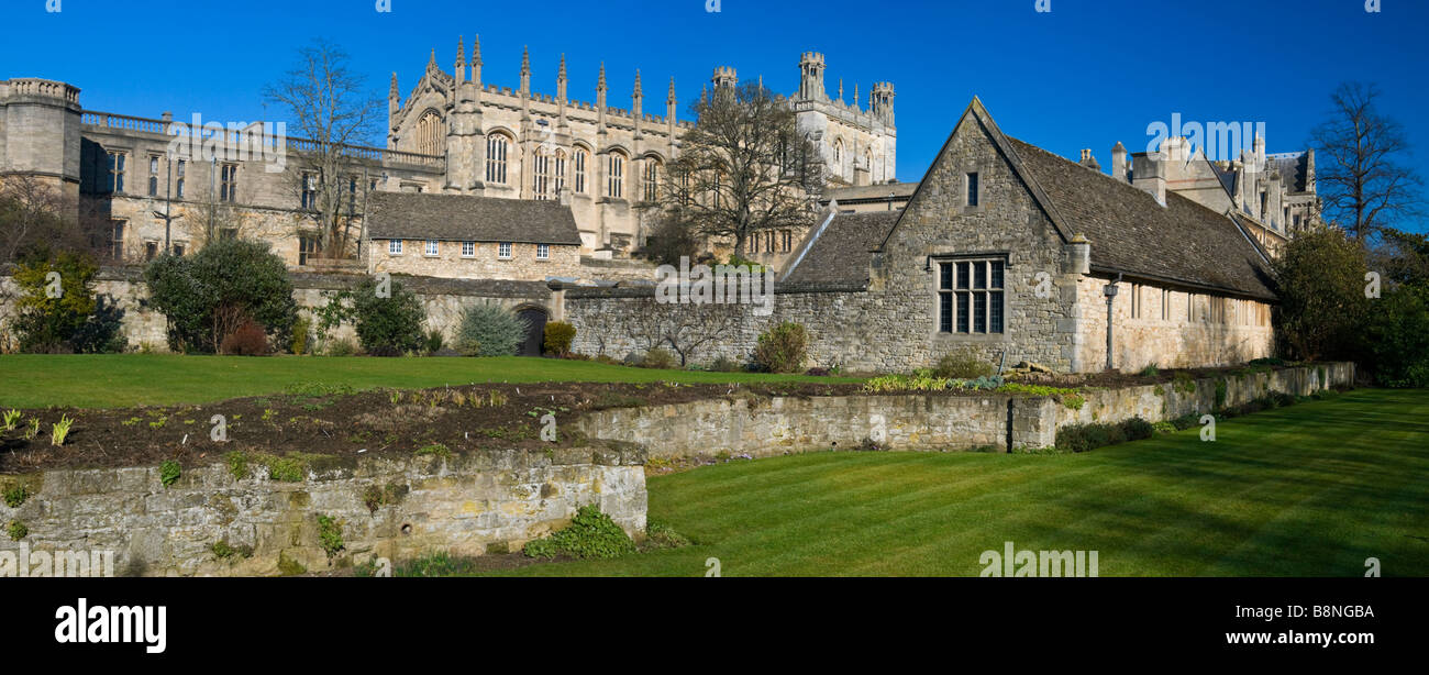 Christ Church College e Cattedrale dell'Università di Oxford in Inghilterra Foto Stock