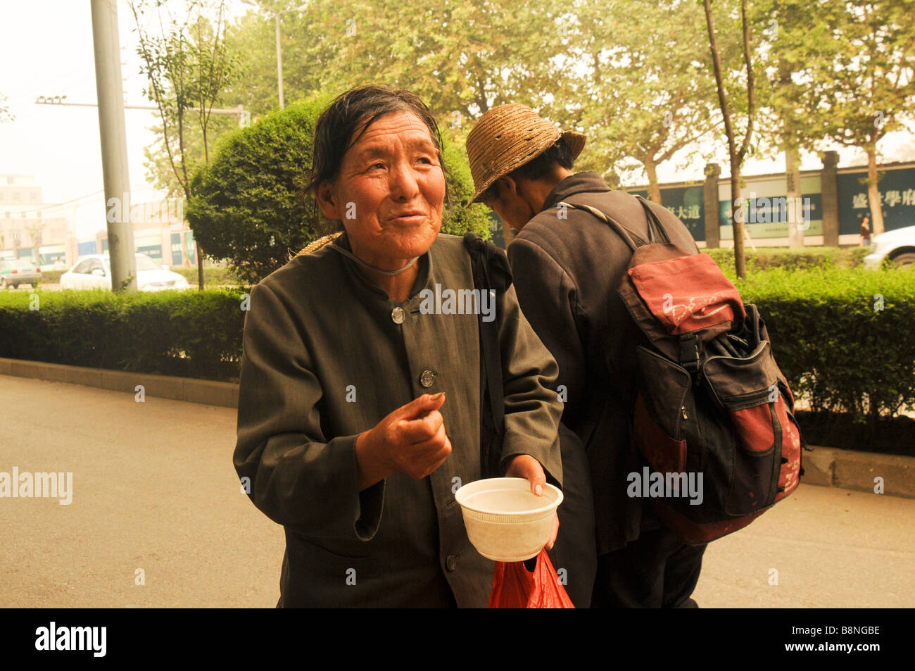 Cina Xian Shaanxi due mendicanti locale Foto Stock
