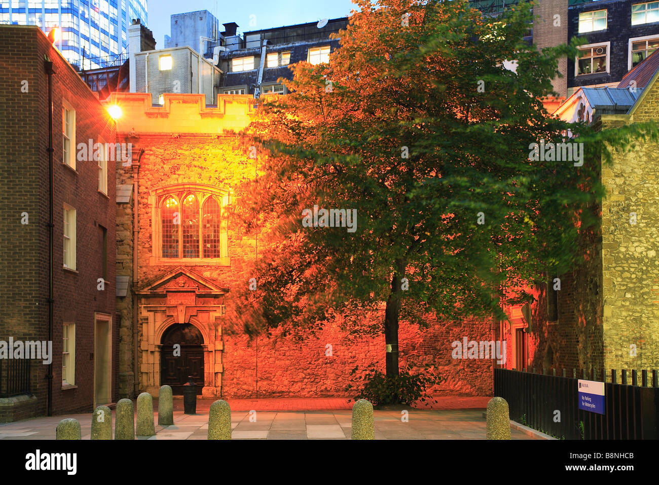 Sant'Elena Chiesa di notte City of London Inghilterra England Foto Stock