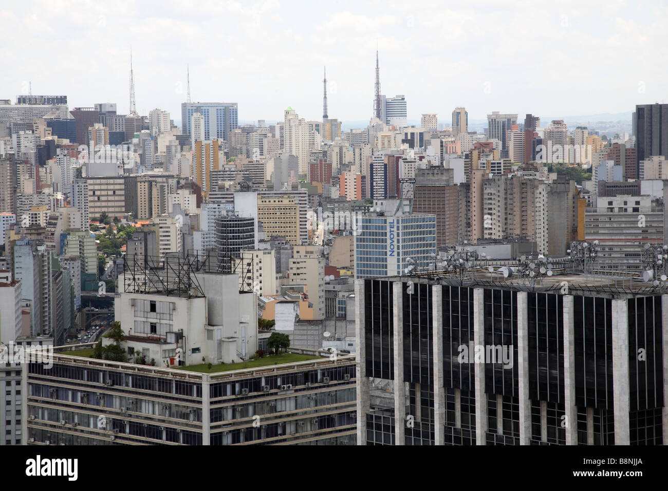 Skyline della città di Sao Paulo in Brasile Foto Stock