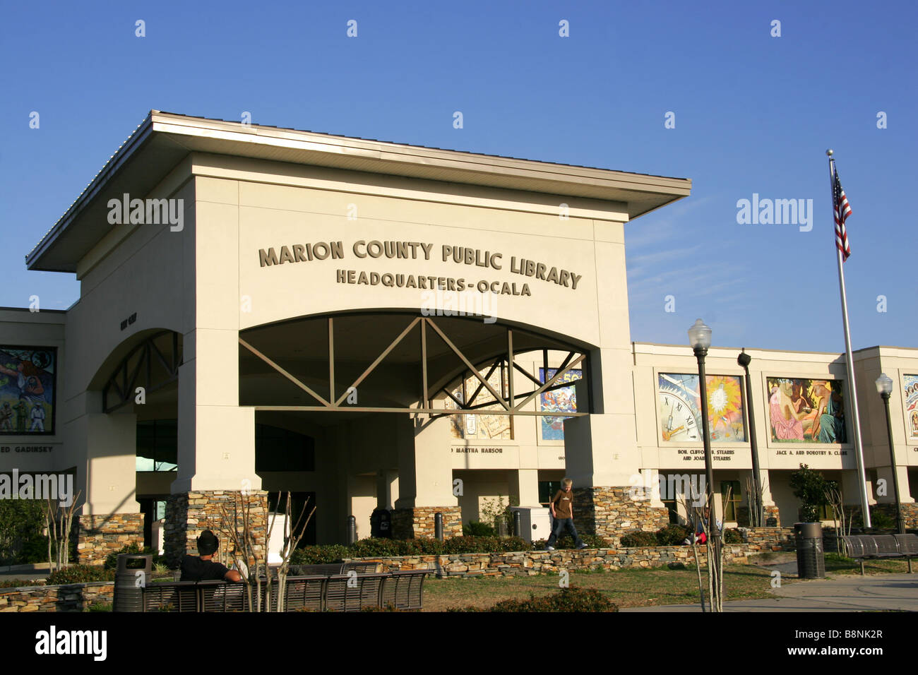 Marion County Public Library Headquarters Ocala, Florida USA Foto Stock