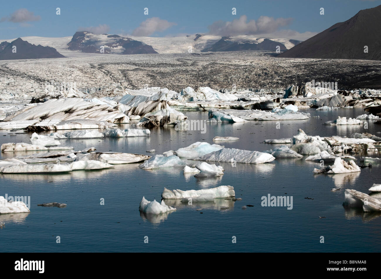 Iceberg di Jokulsarlon laguna, Islanda Foto Stock