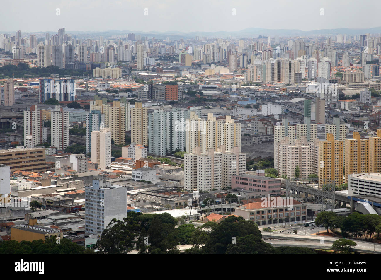 Skyline della città di Sao Paulo in Brasile Foto Stock