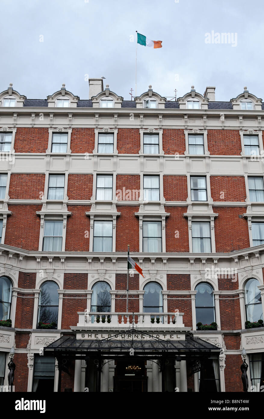 Shelbourne Hotel di lusso di classe mondiale alloggio stephens green Dublino Irlanda posizione ideale Foto Stock