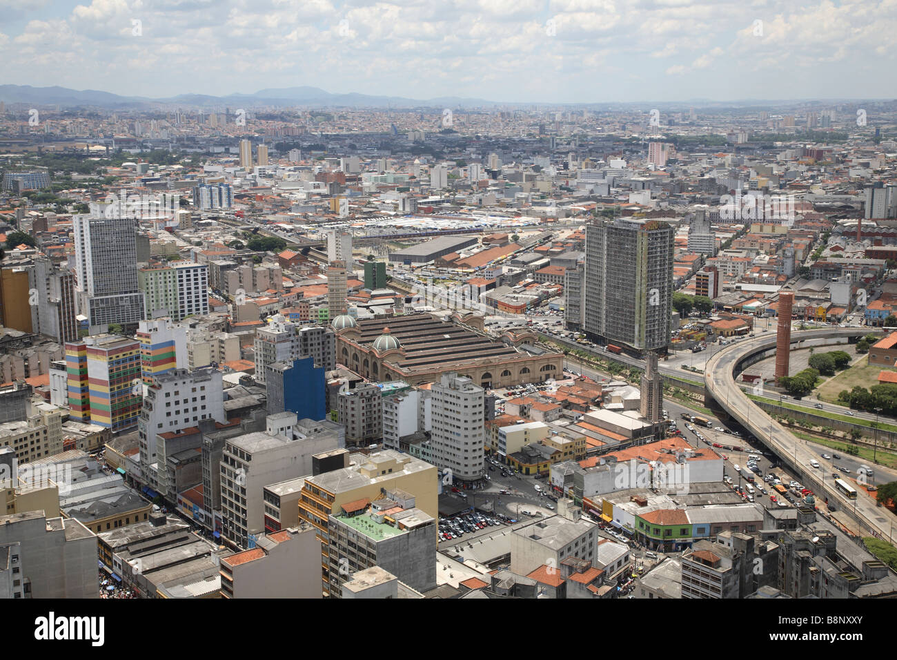 Skyline della città di Sao Paulo in Brasile Foto Stock