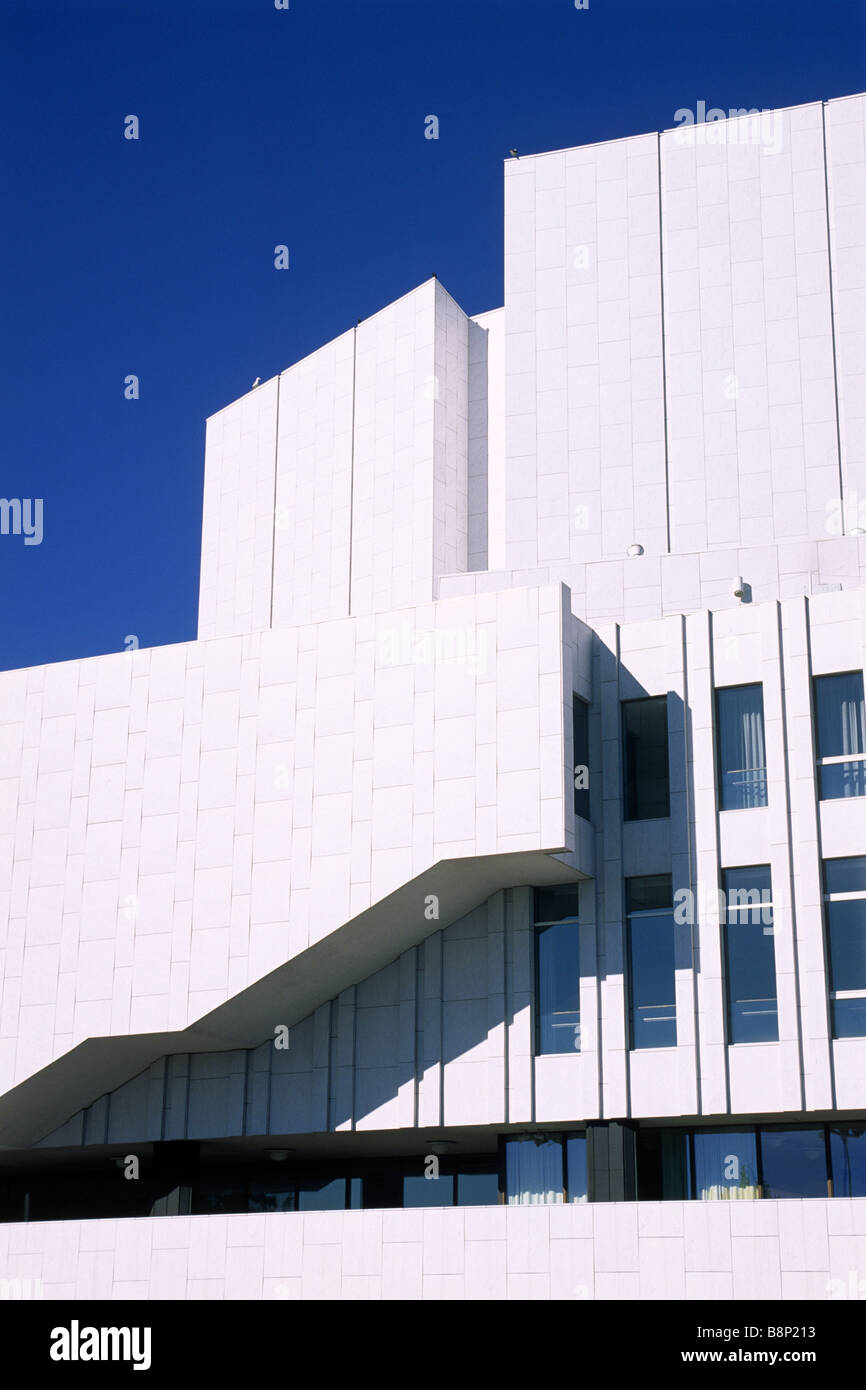 Finlandia, Helsinki, Finlandia Hall, architetto Alvar Aalto Foto Stock