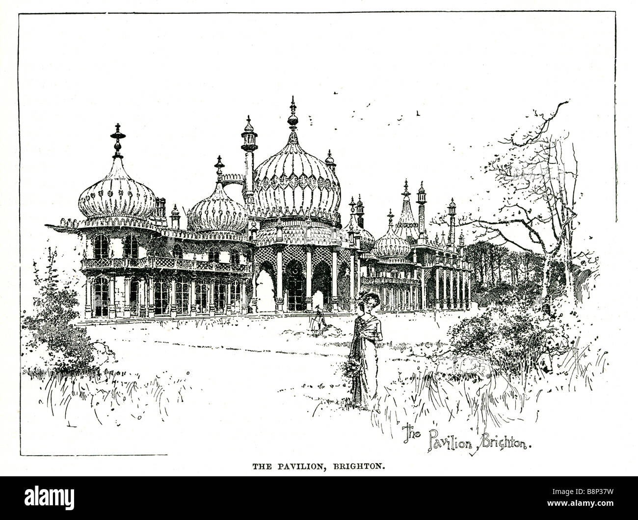 Royal Pavilion Brighton Inghilterra rifugio sul mare Prince Regent Indo-Saracenic style Foto Stock