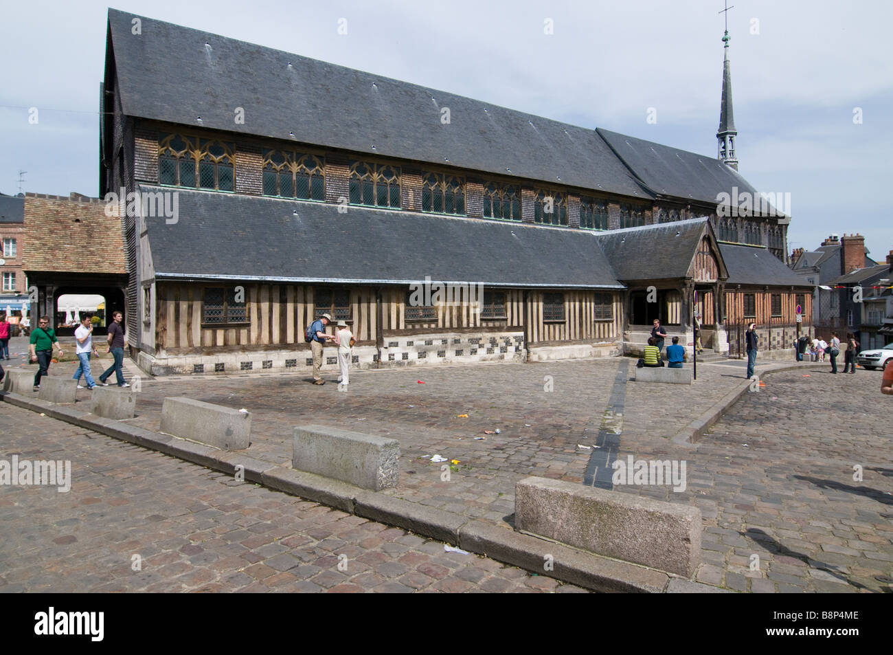 Eglise Sainte Catherine, chiesa di legno a Honfleur Francia Foto Stock