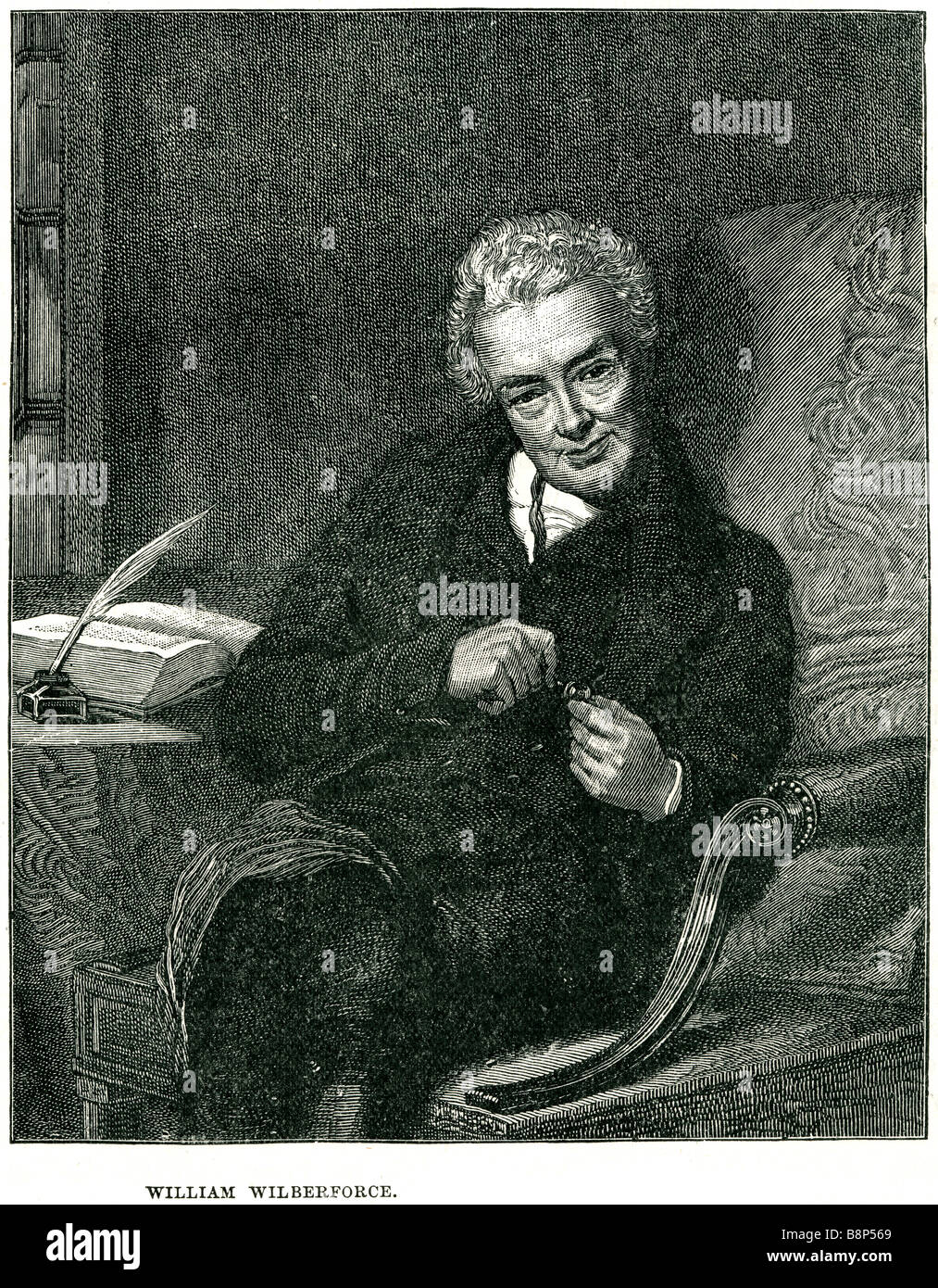 William Wilberforce 24 Agosto 1759 29 Luglio 1833 British politico filantropo commercio di schiavi Foto Stock