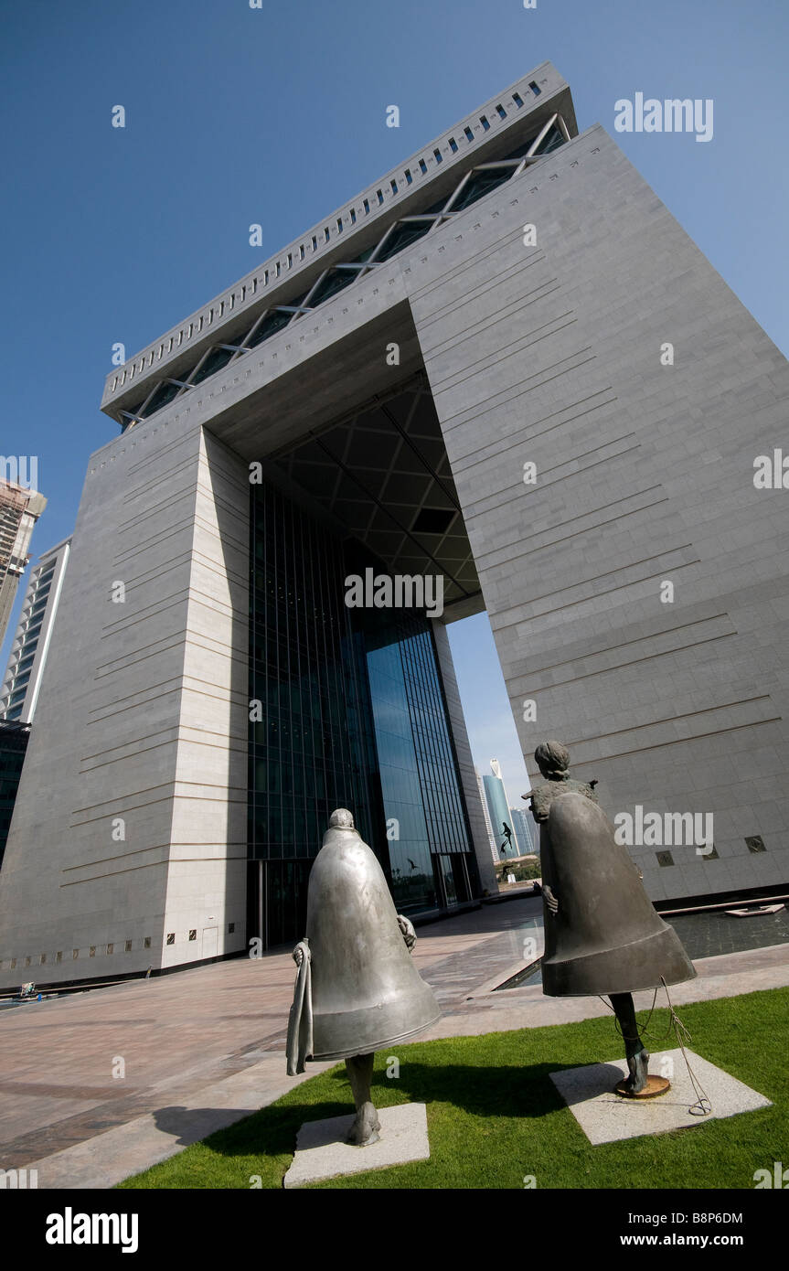 Dubai edificio dello stock exchange, Emirati arabi uniti Foto Stock