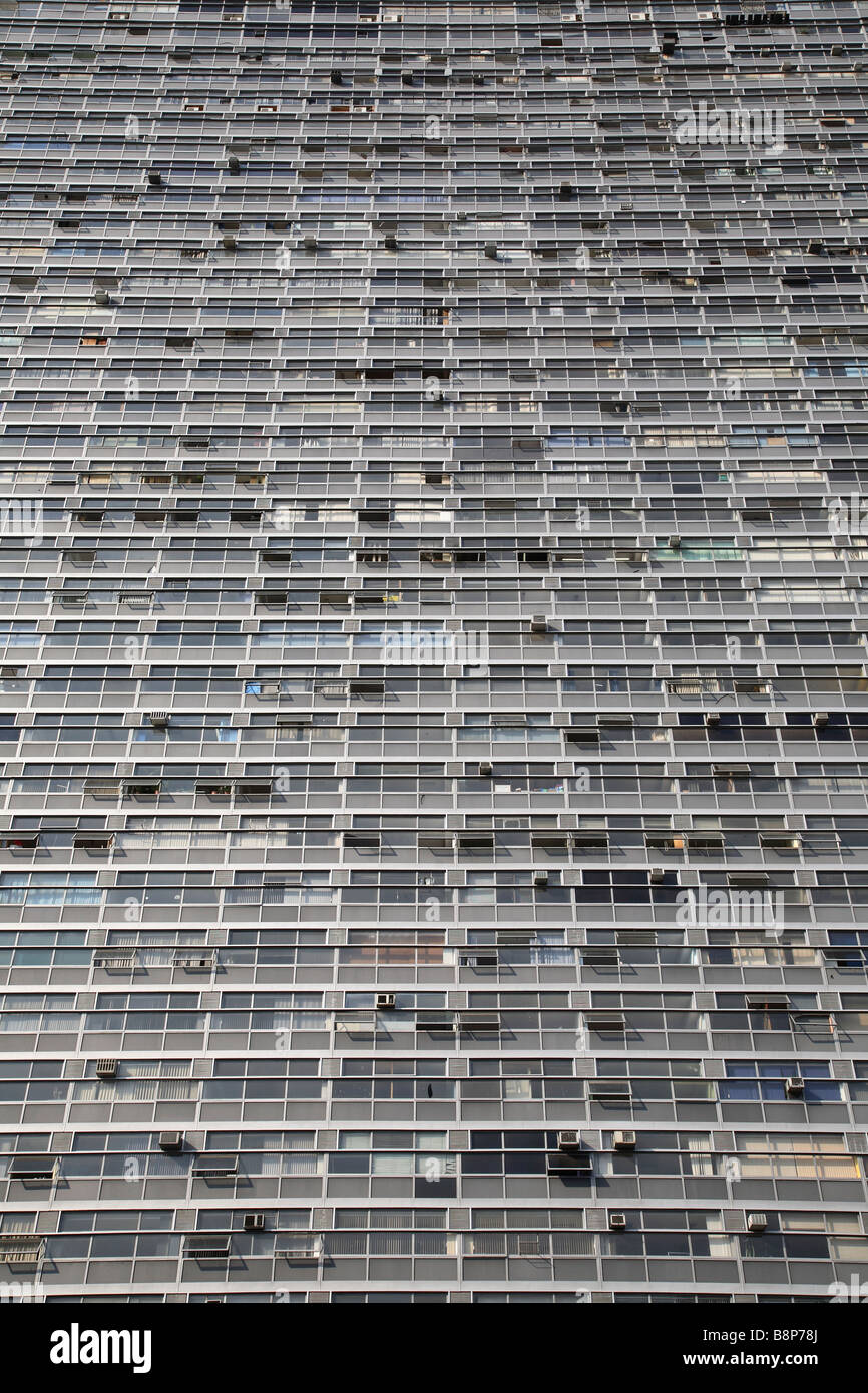 Windows in ambienti residenziali a torre Foto Stock