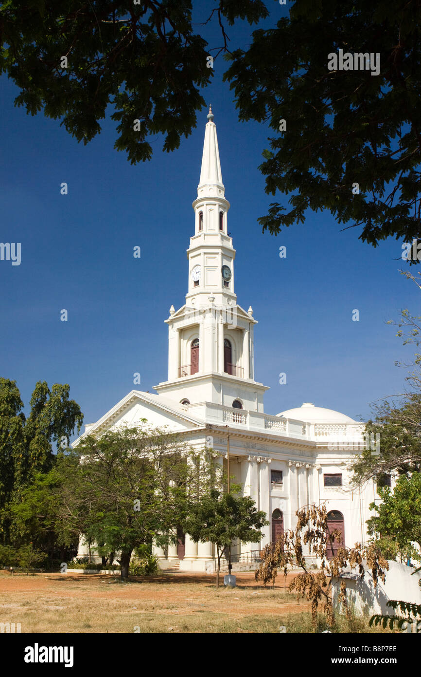 India Tamil Nadu Chennai Egmore St Andrews Chiesa la Scottish Kirk esterno Foto Stock