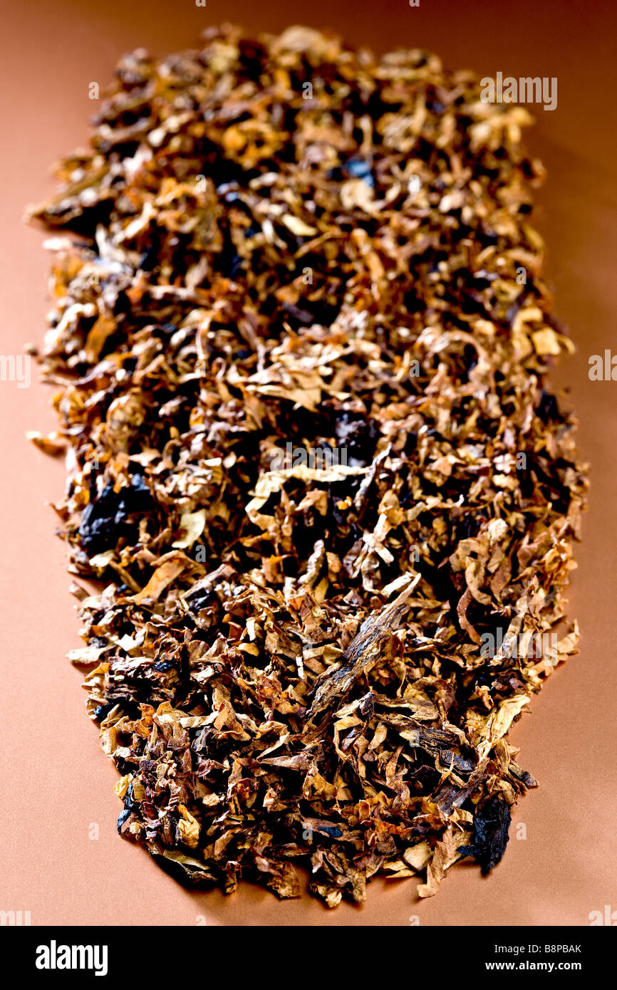 Cumulo di tabacco da fumo Foto Stock