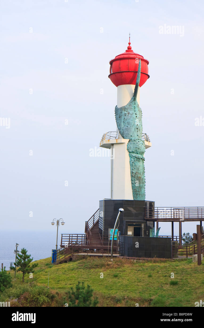 Faro Changpomal, Sunrise Park, Yeongdeok, Corea del Sud Foto Stock