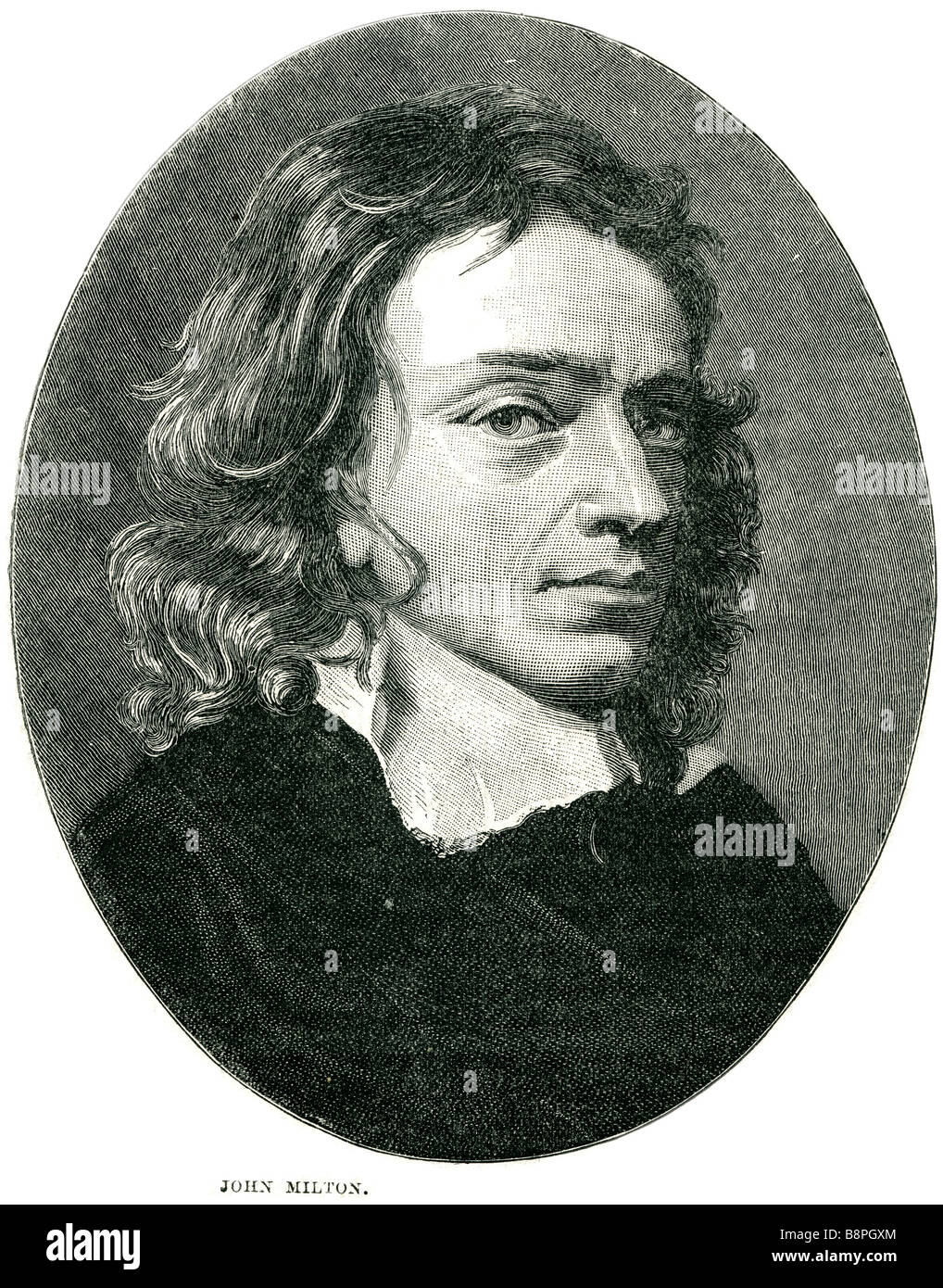 John Milton II (9 dicembre 1608 - 8 novembre 1674) fu un poeta inglese, autore, polemista e funzionario per il Commonwealt Foto Stock