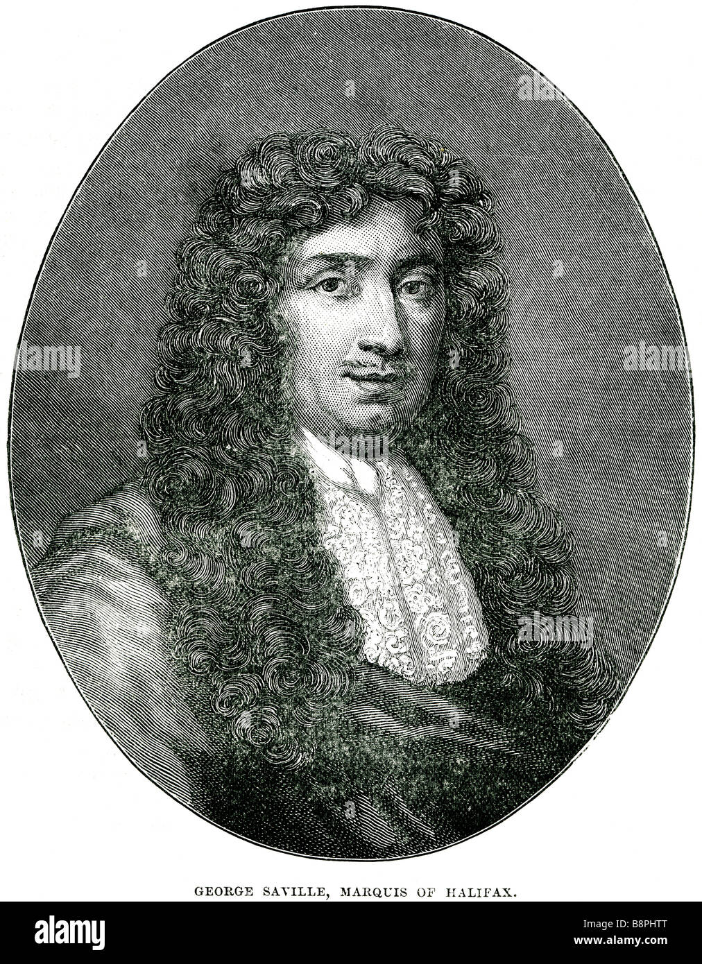 George Savile, primo marchese di Halifax PC (11 novembre 1633 - 5 Aprile 1695) era uno statista inglese, scrittore e uomo politico. Foto Stock