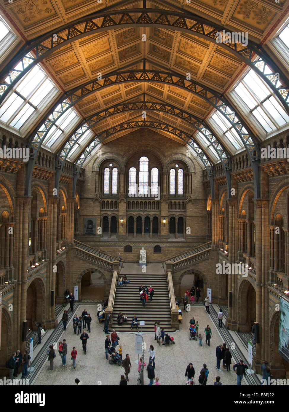 Sala centrale del Museo di Storia Naturale di Londra REGNO UNITO Foto Stock