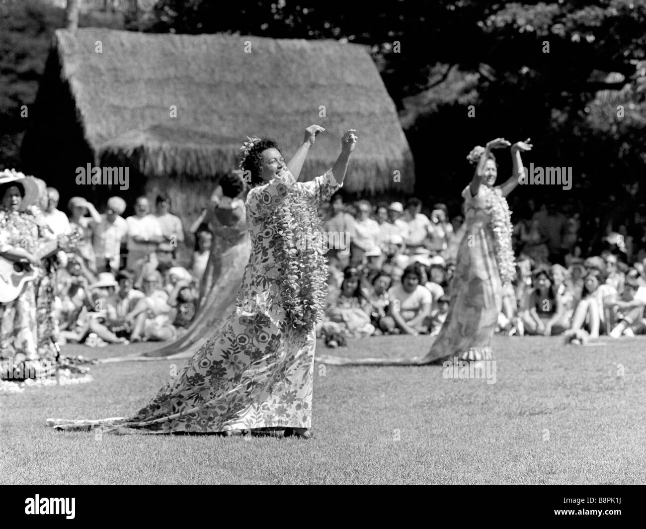 Kodak Hula mostrano il Parco Kapiolani Oahu Hawaii 1976 Foto Stock