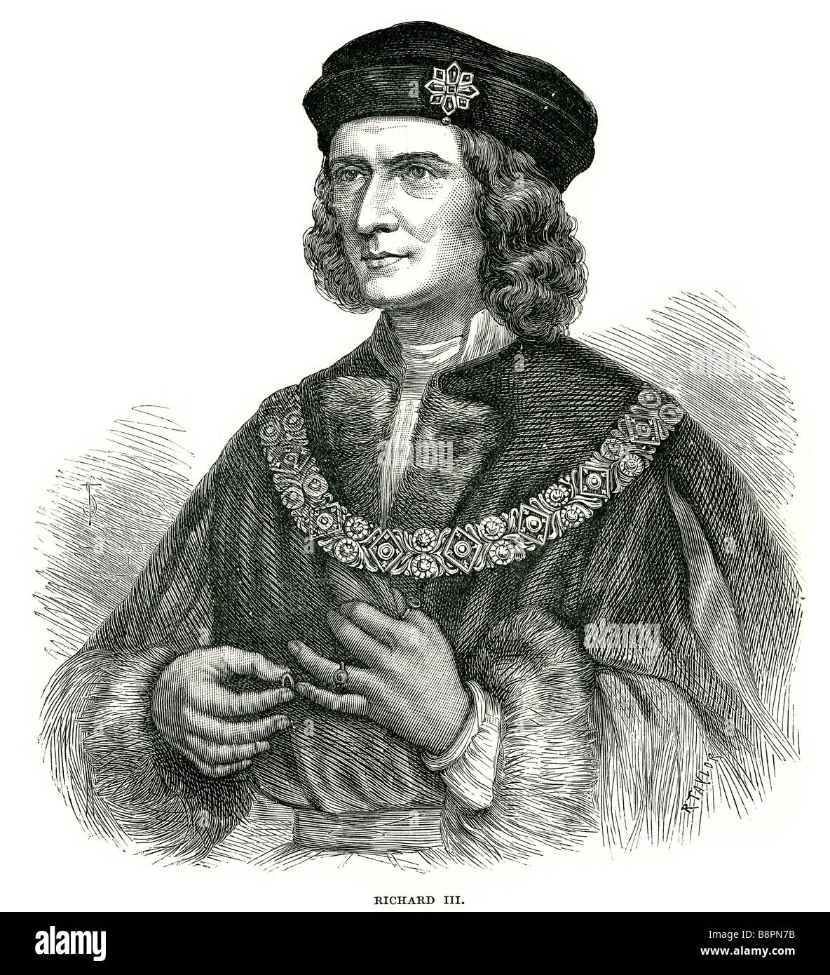 Richard III (2 ottobre 1452 - 22 agosto 1485) era re d'Inghilterra dal 1483 fino alla sua morte. Egli è stato l'ultimo re dalla casa Foto Stock