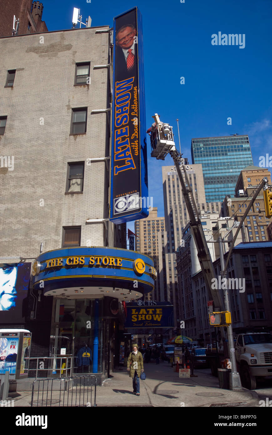 Ed Sullivan Theater di Broadway a New York dove il Late Show con David Letterman Show è nastrata Foto Stock