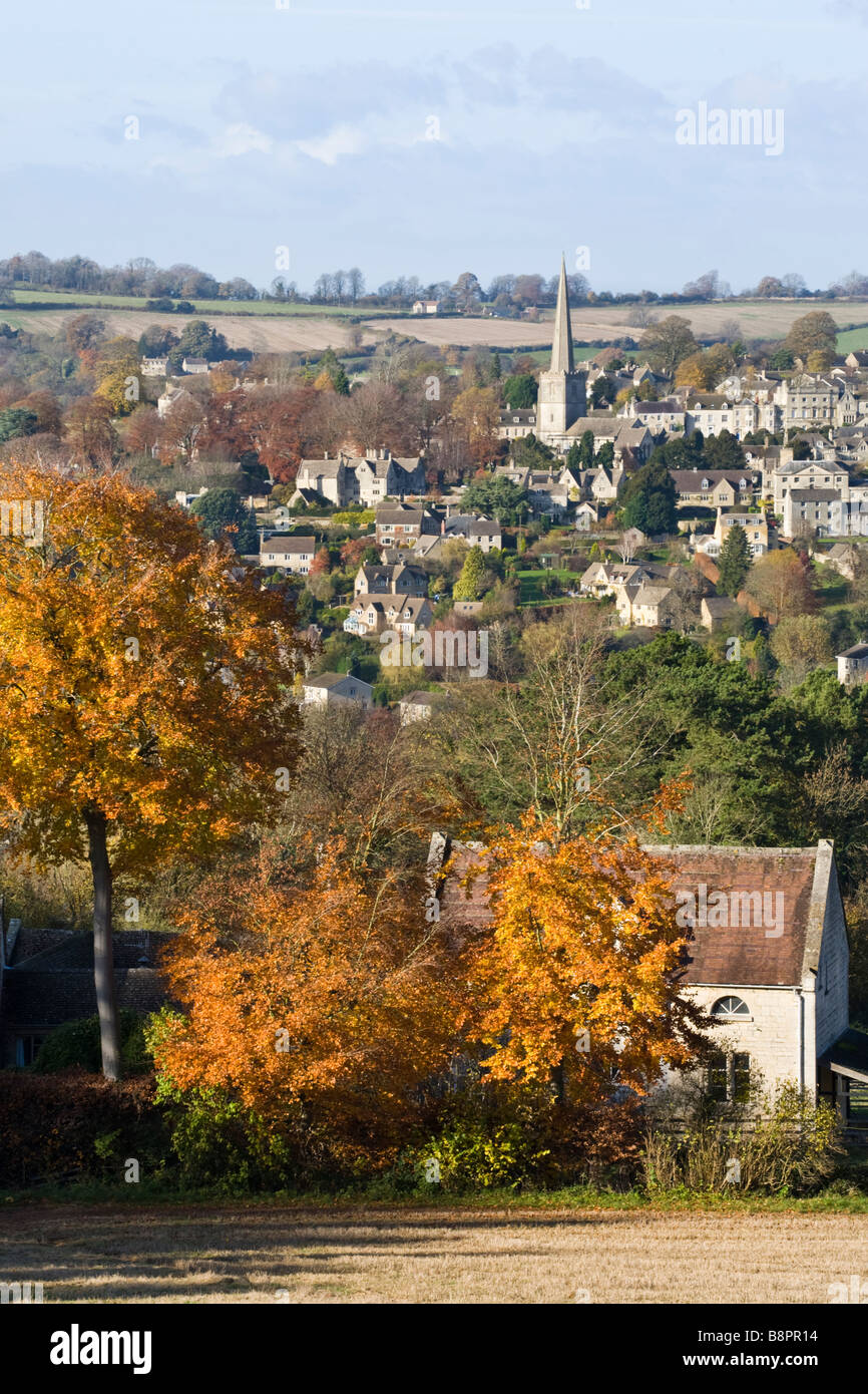 Autunno in Cotswolds a Painswick, Gloucestershire Foto Stock