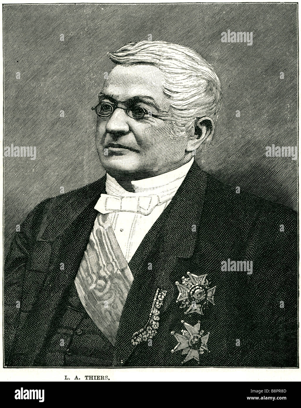 Louis-Adolphe Thiers 1797 1877 politico francese storico primo ministro re Louis-Philippe Francia rivoluzionaria Foto Stock