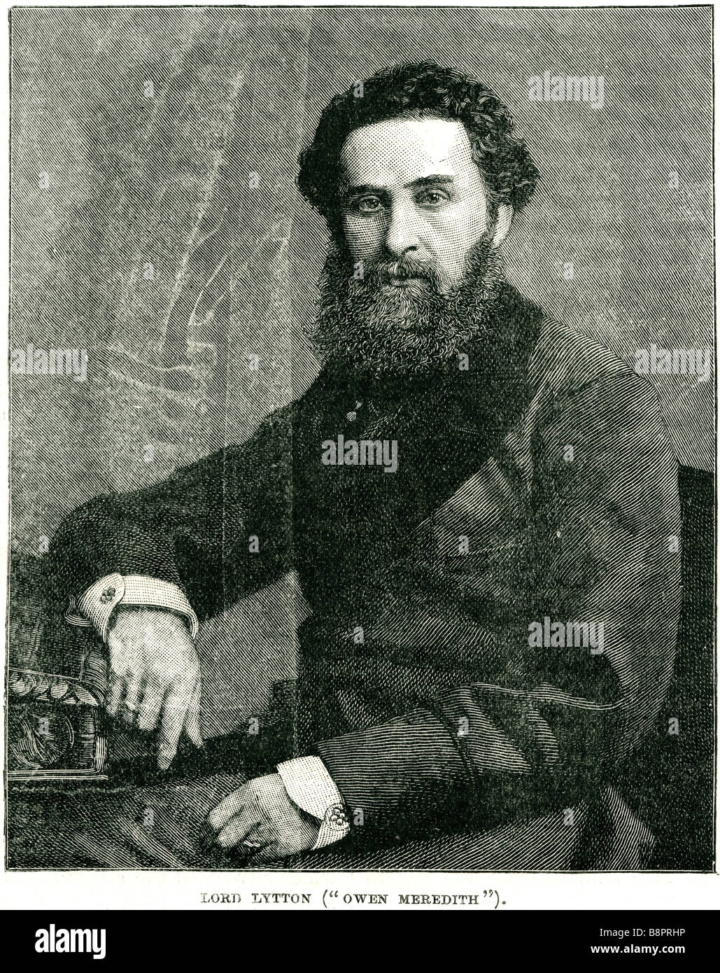 Edward George Earle Lytton Bulwer 1803 1873 romanziere inglese poeta drammaturgo politico Foto Stock
