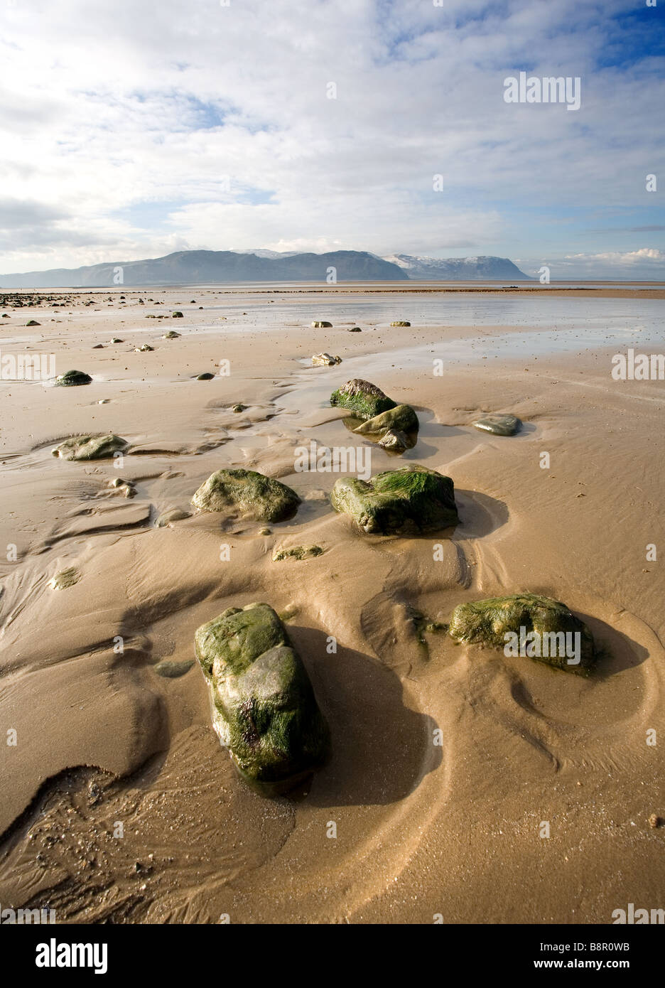 West Shore Llandudno Beach e sabbia conwy Galles del nord Foto Stock