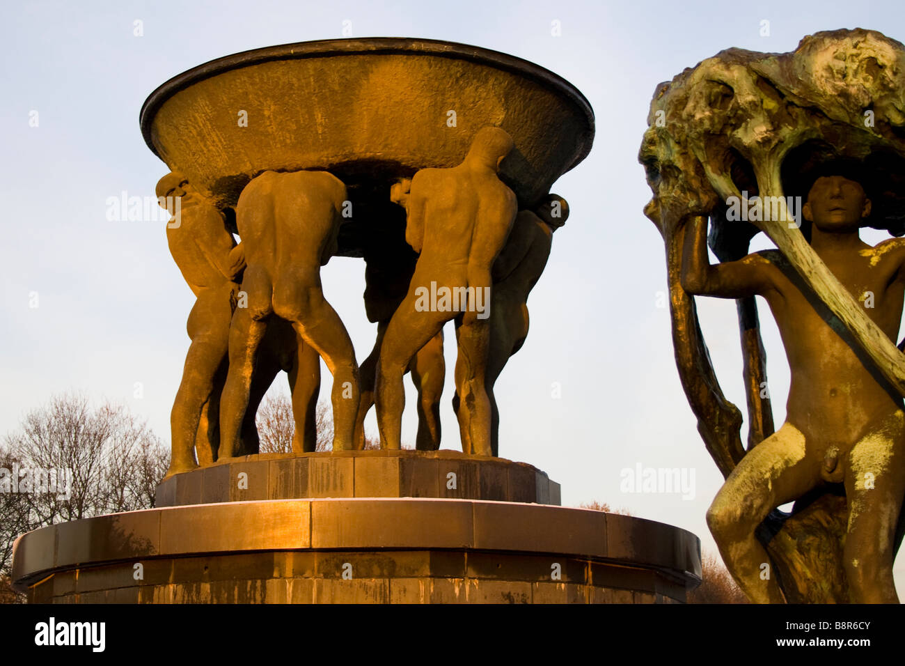 Gustav Vigeland Sculpture Park, Oslo, Norvegia Foto Stock
