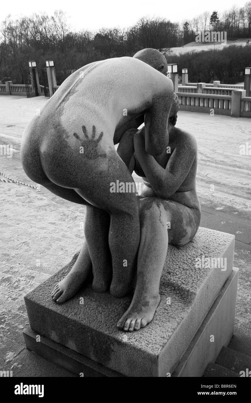 Gustav Vigeland Sculpture Park, Oslo, Norvegia Foto Stock