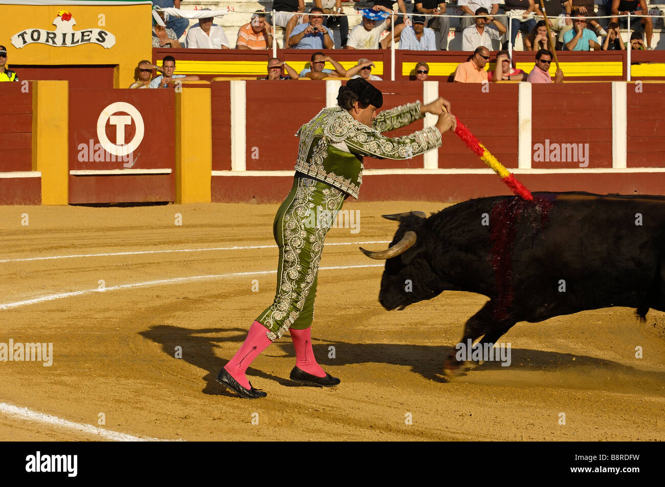 Banderillero torero spagnolo a Fuengirola fair provincia di Malaga Andalusia Spagna Foto Stock