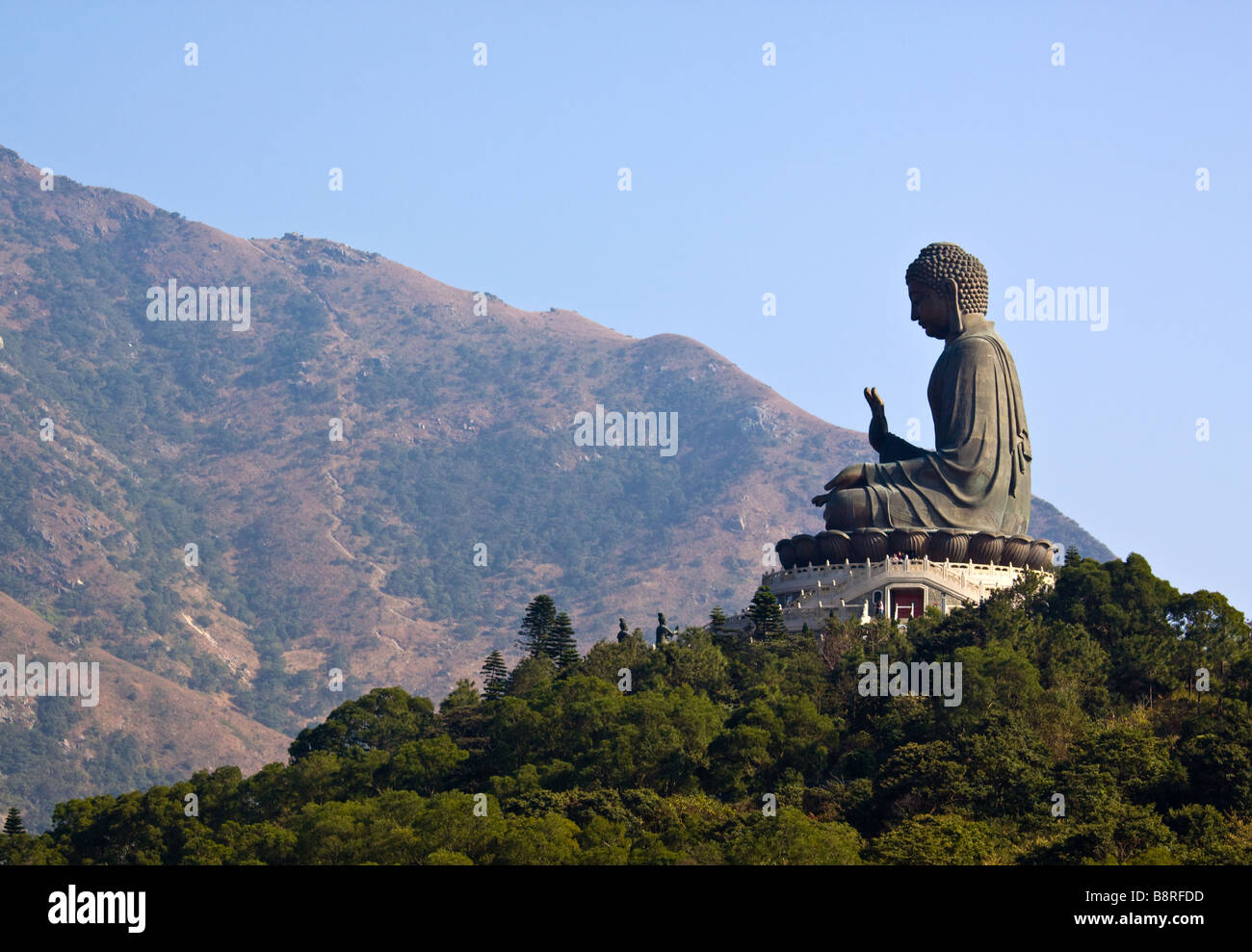 Big Buddha a Ngong Ping Lantau Island Hong Kong Foto Stock