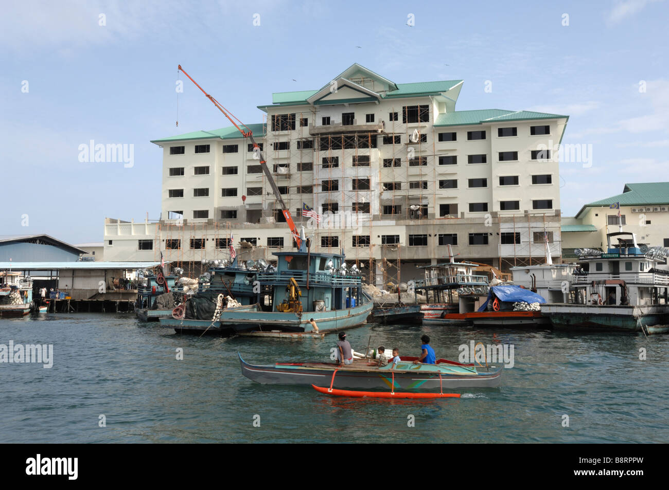 Semporna docks Sabah Borneo malese del sud-est asiatico Foto Stock