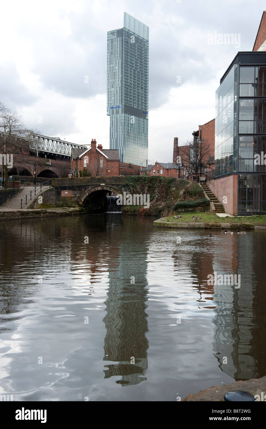 Beetham Tower Hotel, Deansgate, Manchester, Inghilterra,'Gran Bretagna" Foto Stock