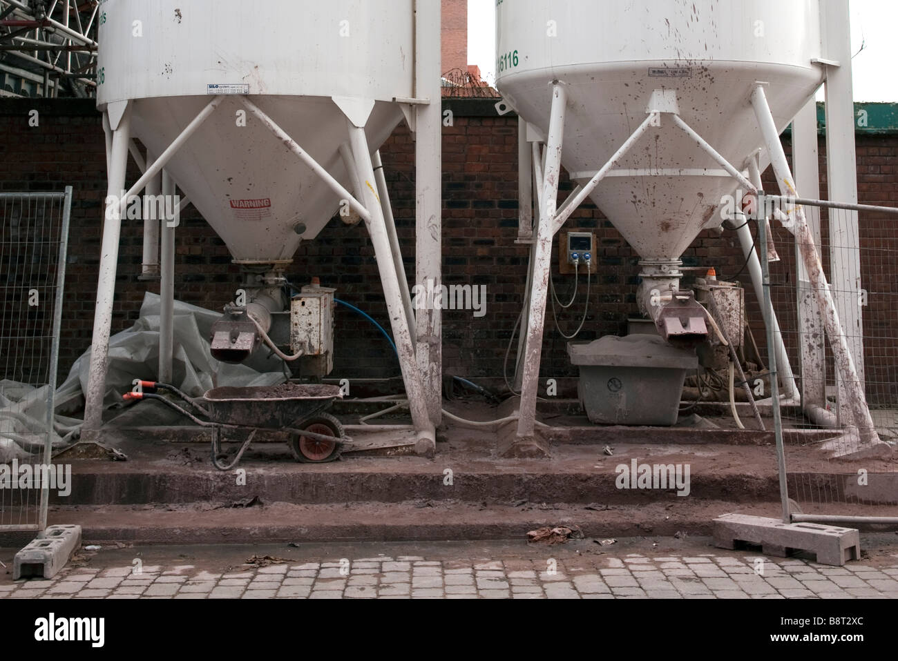 Silo secco prese contenitore Foto Stock