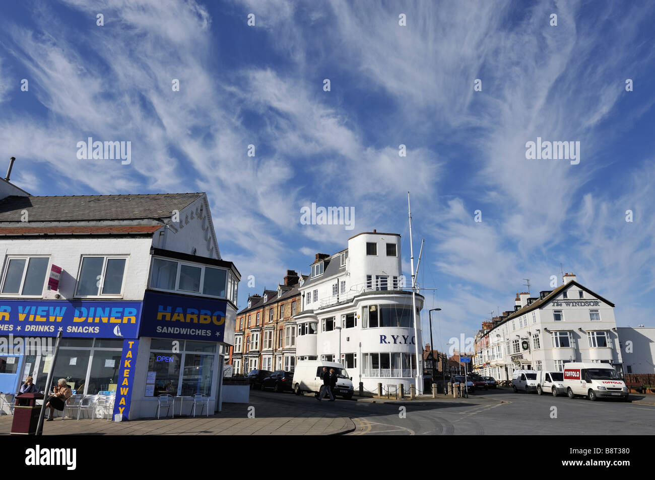 Cirrus formazioni di nubi Foto Stock