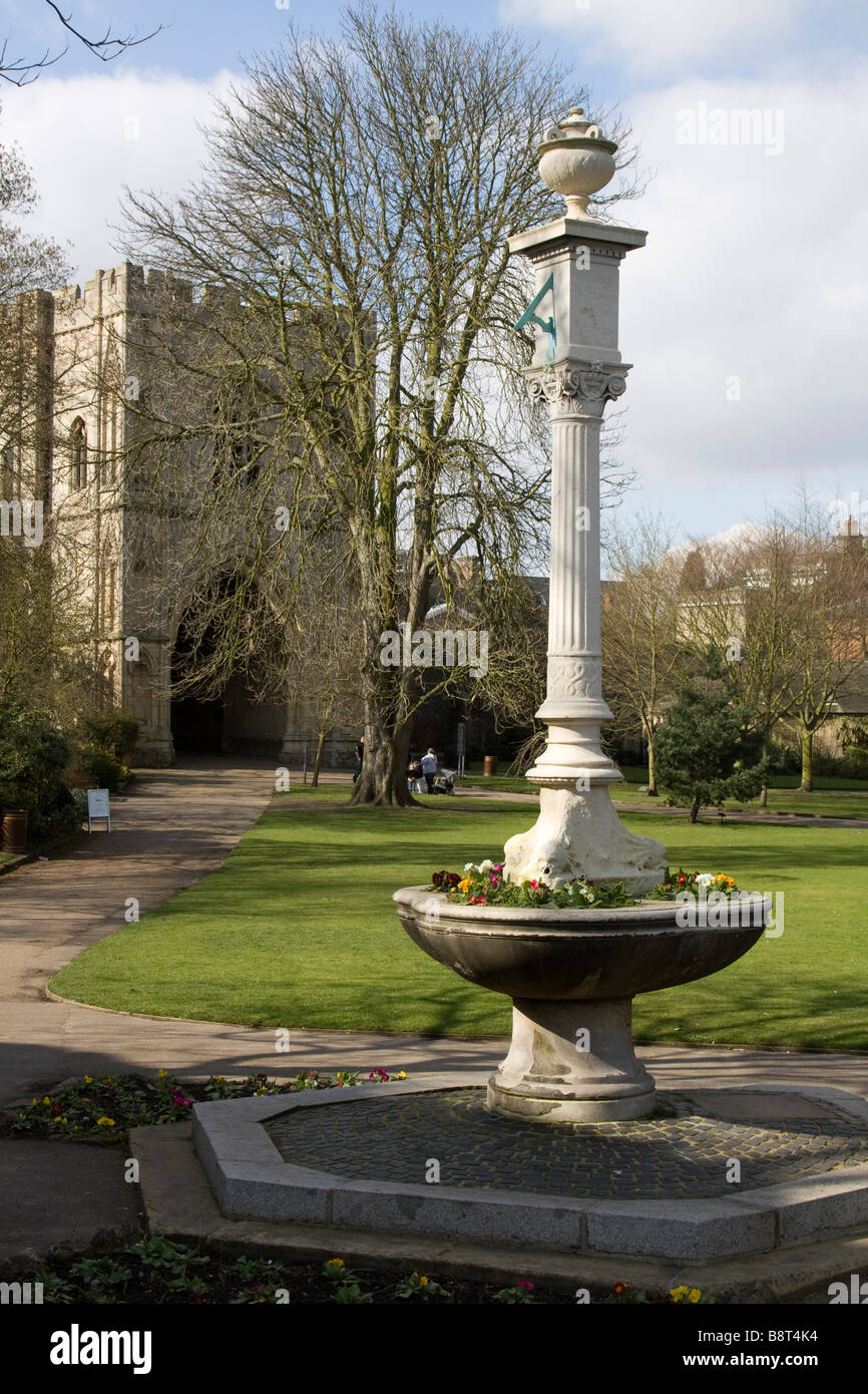 Abbey Gardens bury st edmunds suffolk town Inghilterra uk gb Foto Stock