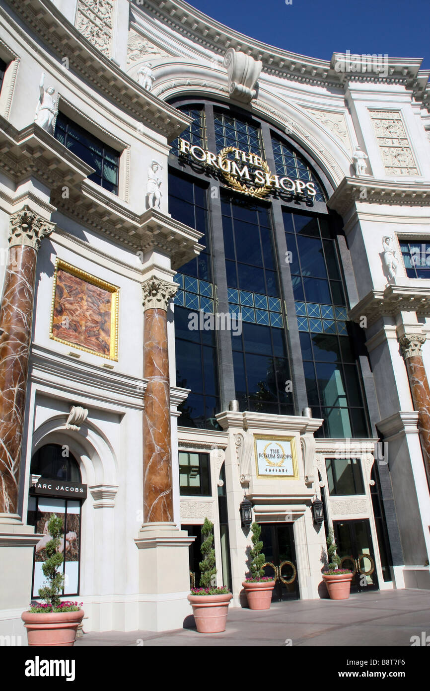 Ingresso al Forum Shops, Caesar's Palace di Las Vegas Foto Stock