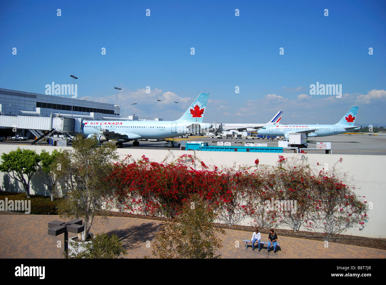 Aeroporto Internazionale di Los Angeles LAX, Los Angeles, California, Stati Uniti d'America Foto Stock