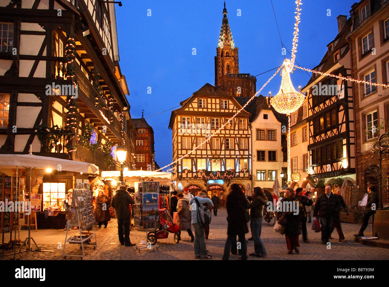 Tempo di Natale a Strasburgo Francia Foto Stock