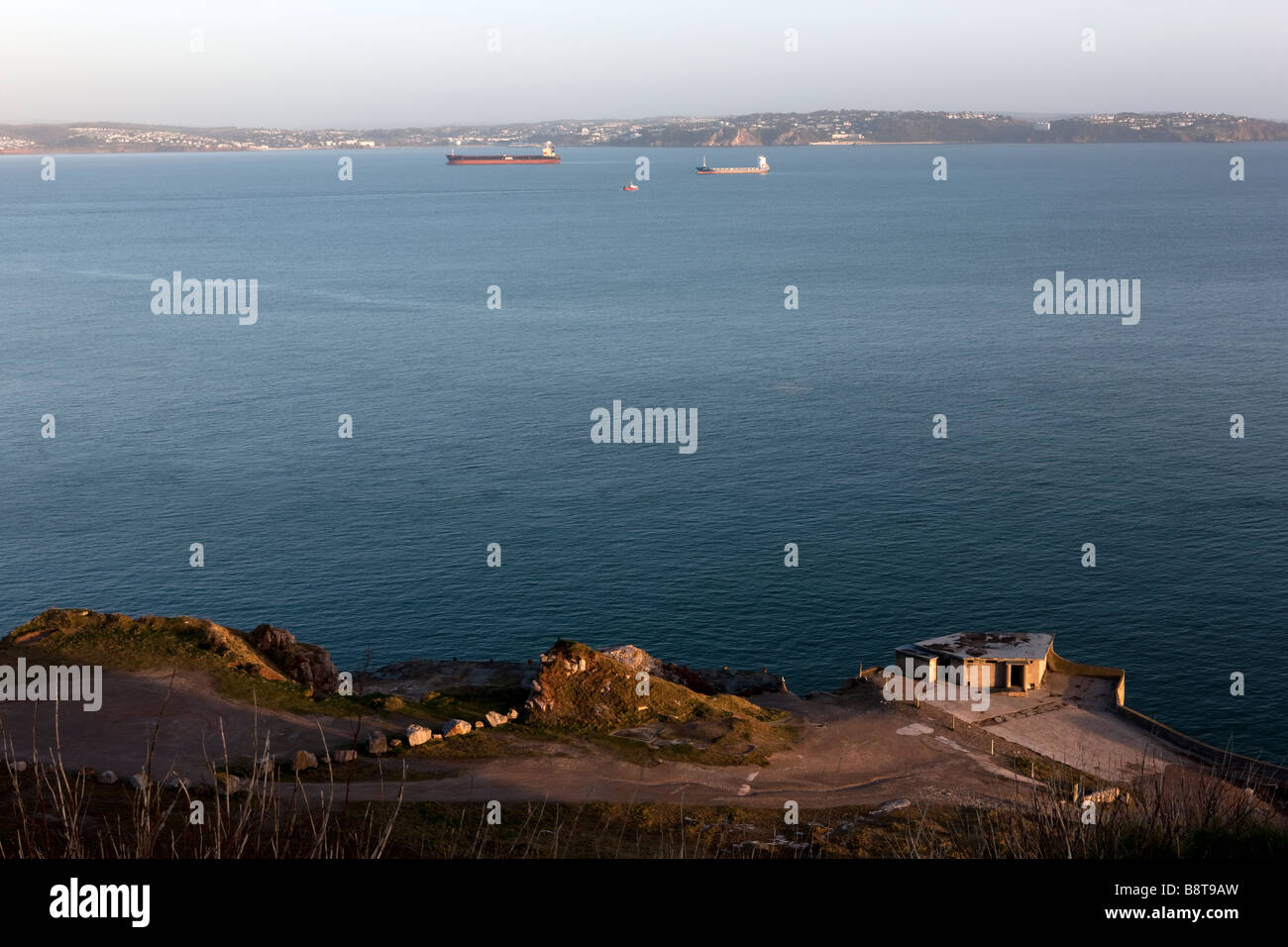 Vista dal Fortino Napoleonico Berry Head. Brixham. Devon. Regno Unito. Europa Foto Stock