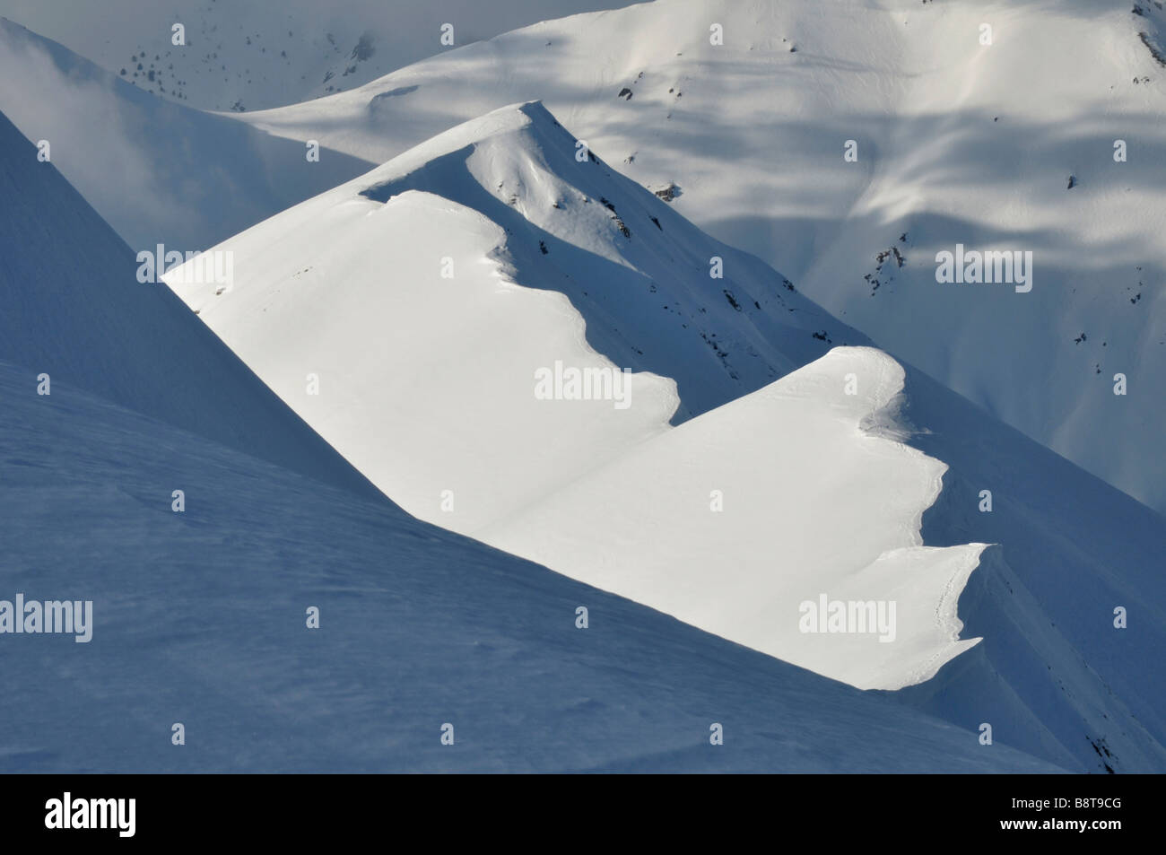Creta de l Ortiguier da Pointe des Trois comuni, l'Authion ,Col de Turini, Francia Foto Stock